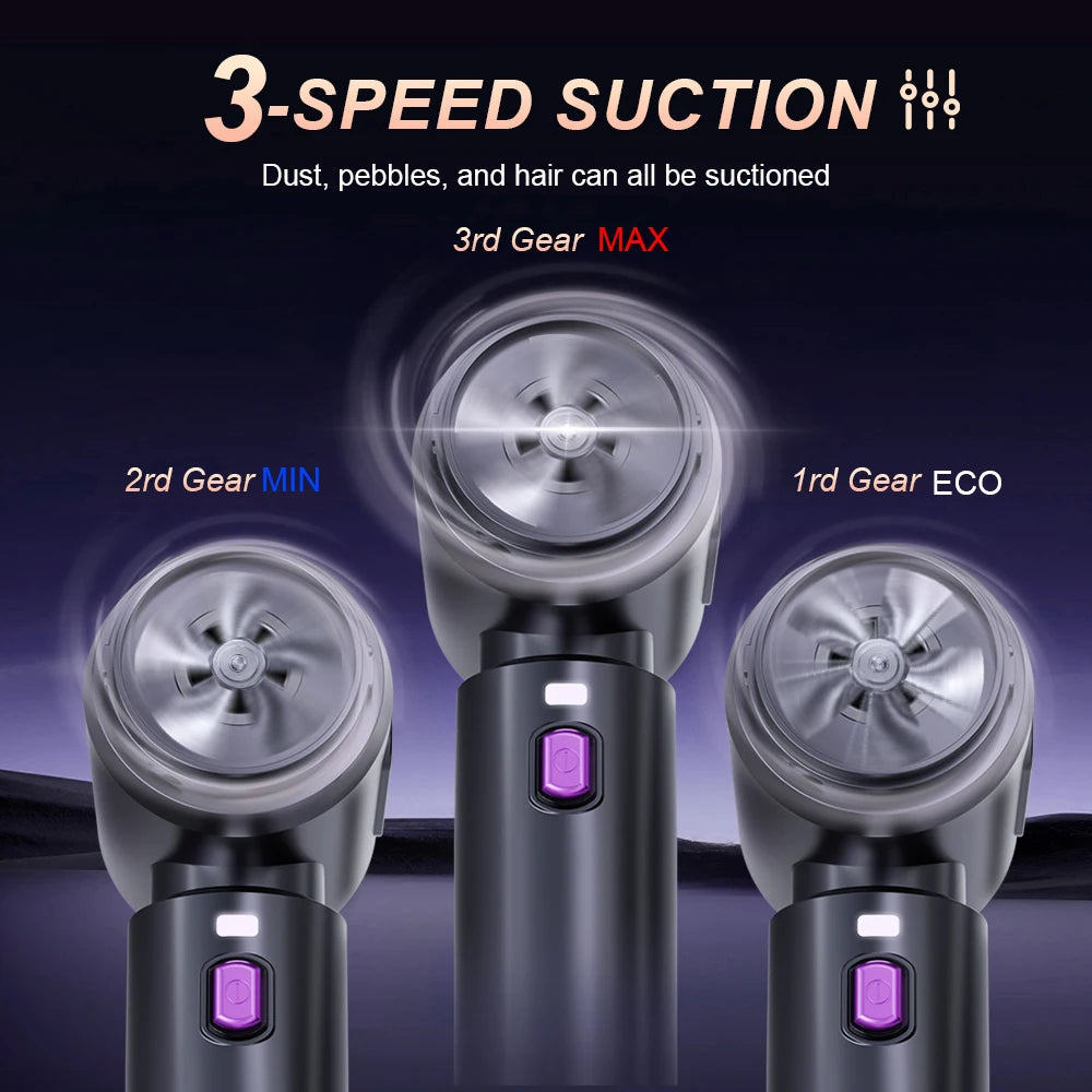 CENRR Powerful Wireless Car Vacuum Cleaner Portable Handheld Vacuum Cleaner Strong Suction Powerful Car Cleaner Cleaning Machine