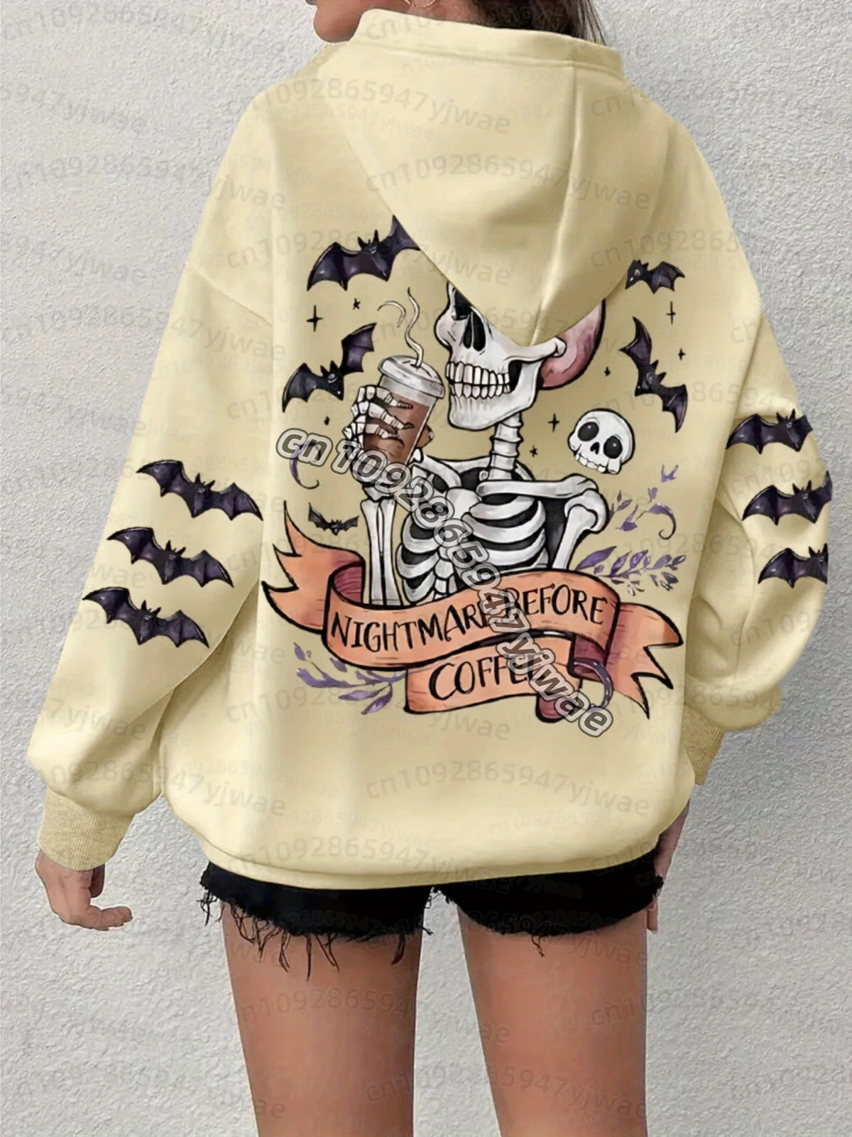 26 Winter Women 3D Halloween Bskeleton print =hooded Hoodie Graphic Pullover Party Sweatshirt Men Women Hoodies