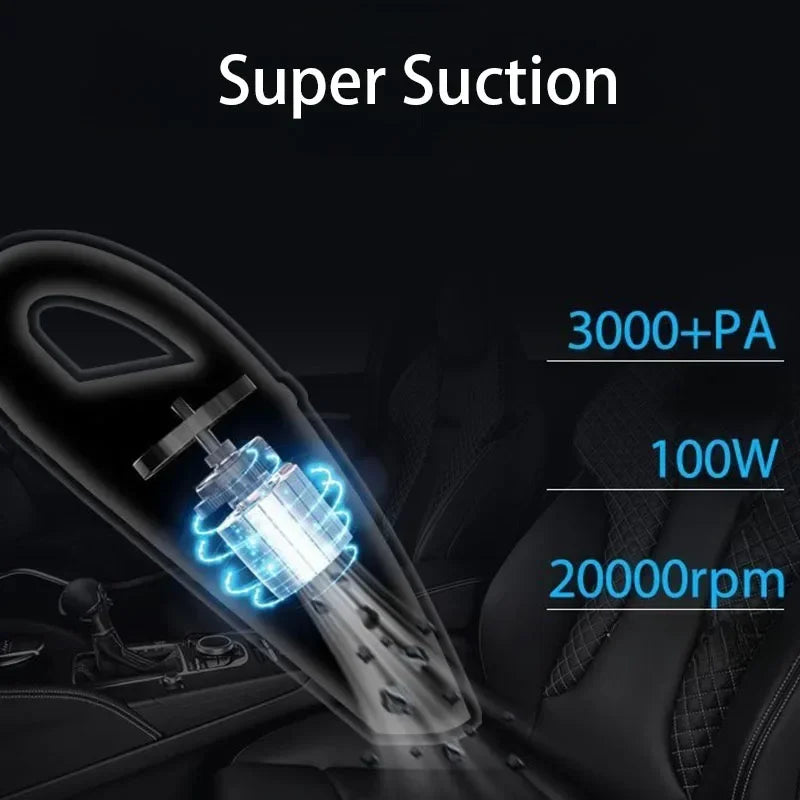 Wireless Vacuum Cleaner USB Charging Portable Cleaning Pet Hair Mini Wet and Dry Handheld Car Vacuum Cleaner Household