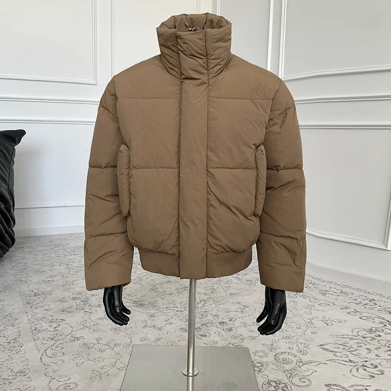 Coat Parkas Men Parkas Winter Jacket Fashion Windproof Coldproof High Collar Coat Warm Plus Size High street Casual Parka Coat Winter Coats