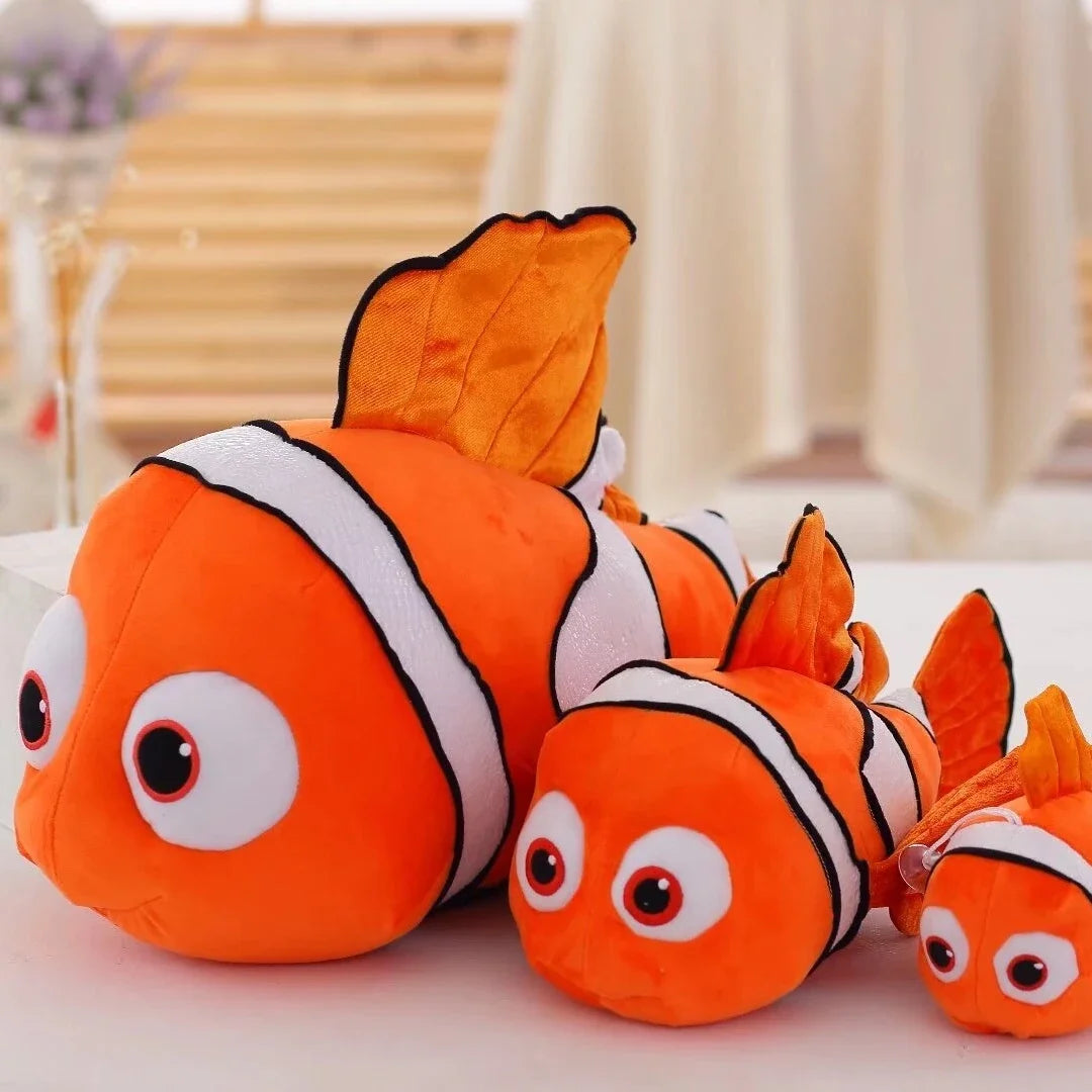 Cartoon Nemo Plush Toy Lovely Stuffed Fish Animals Clownfish Plushies Cute Soothing Doll Home Decor Birthday Gifts Girl Child