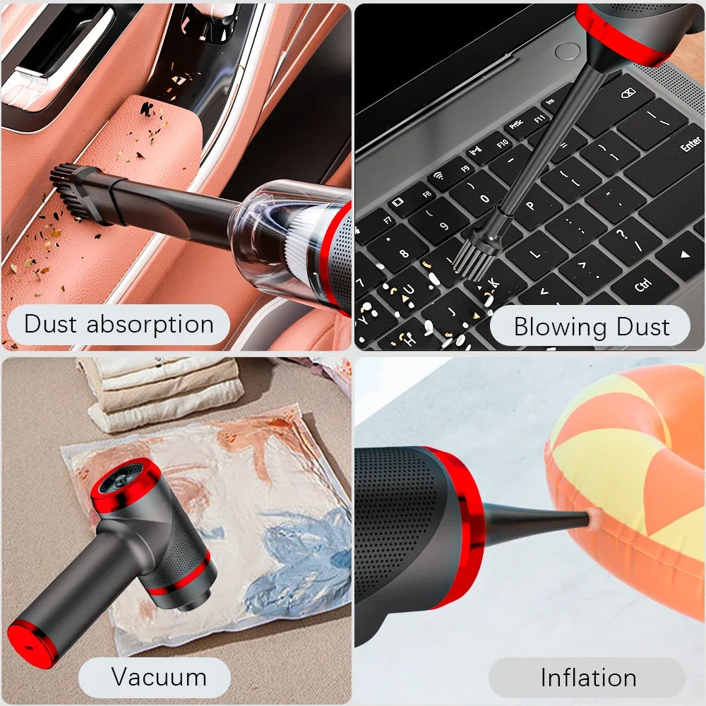 SZUK Car Vacuum Cleaner Strong Suction Wireless Mini Cleaning Machine Powerful Portable Handheld Cleaner for Car and Home