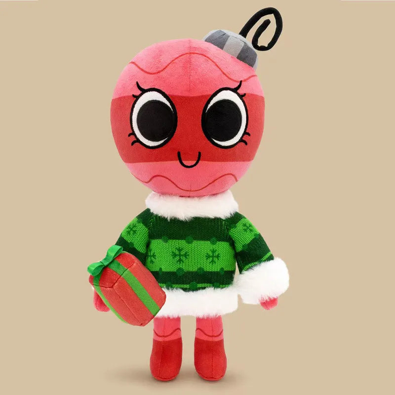 Stuffed Plush 35cm Dandys World Pretty Present Coal Plush Doll Cute Soft Stuffed Plush Toy Magnetic Christmas Present Pendant Home Decor Gifts