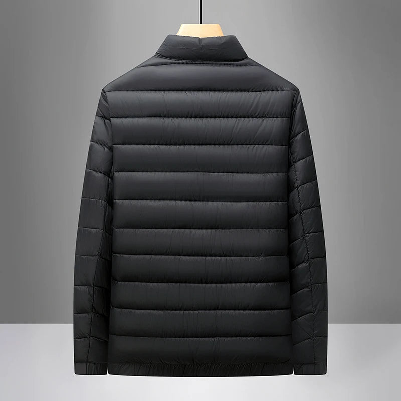 Men's winter jacket Simple stand collar Cotton coat New thick warm parkas