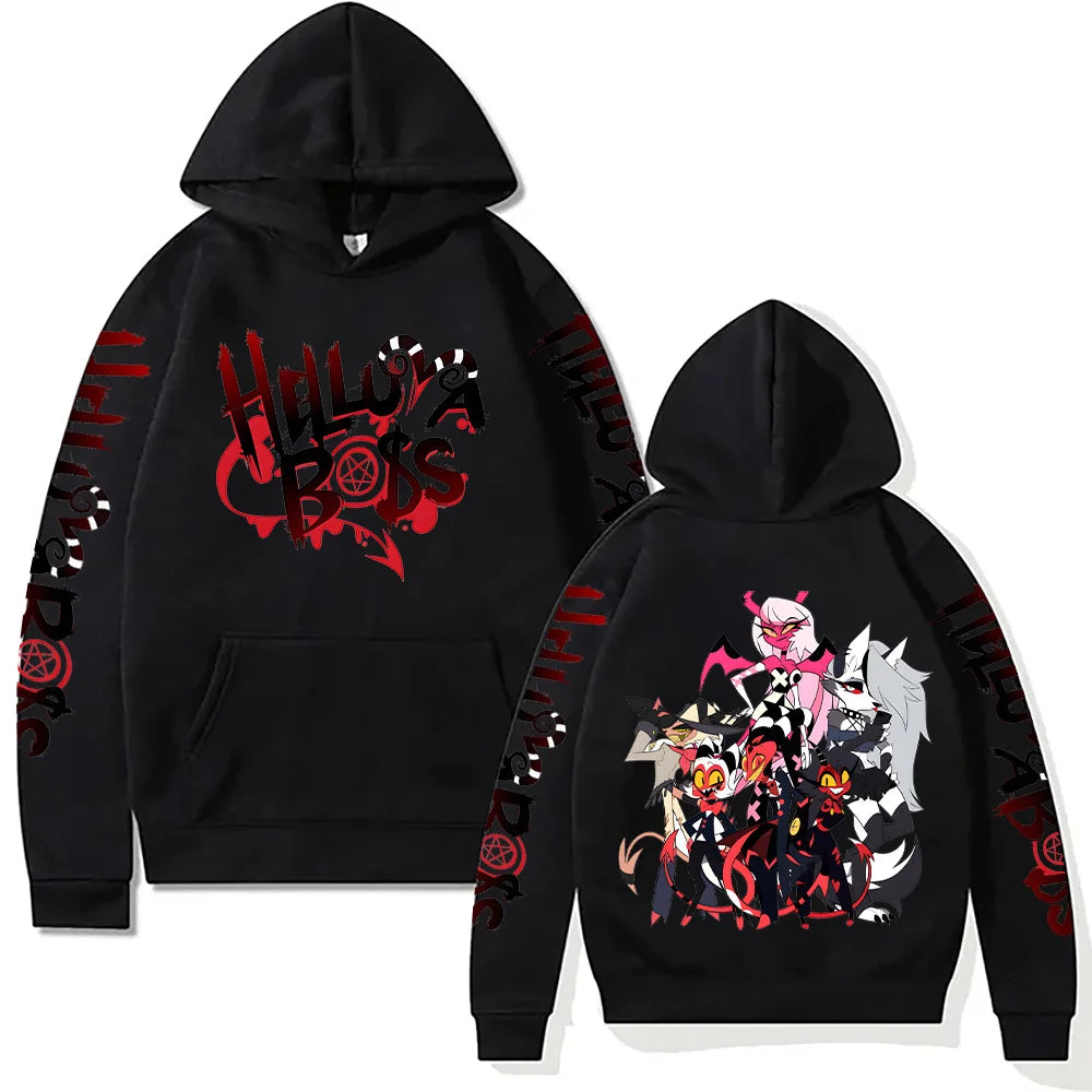 Helluva Boss Hoodies New Trends Y2k Aesthetic Anime Sweatshirt Unisex Loose Hip Hop Streetwear Vintage Harajuku Pullovers Casual