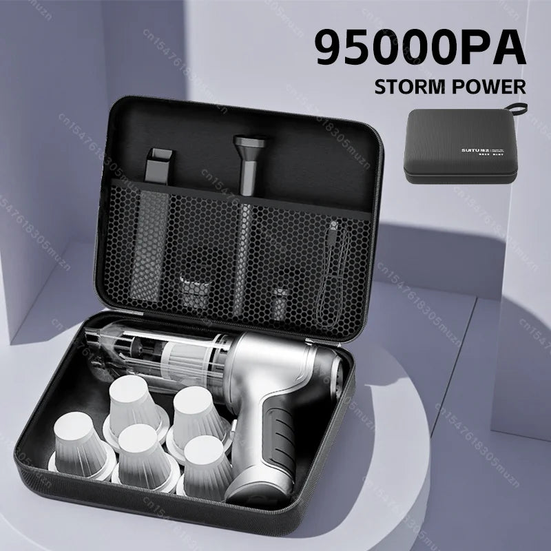 95000Pa Wireless Portable Vacuum Cleaner Car Vacuum Cleaner Handheld Mini For Car Home Desktop Keyboard Cleaning Cordless Cleane