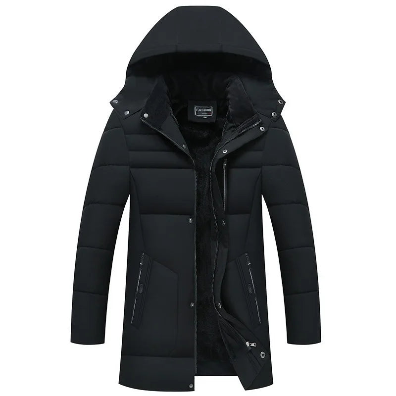 Hot Winter Duck Down Coats Men Hooded Long Puffer Jackets Unisex Casual Parkas Quality Couples Outdoor Windproof Warm Jackets