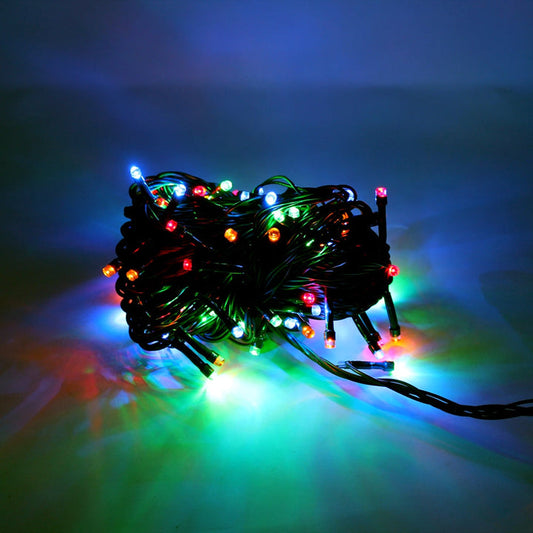 100 LED Green Wire String Light with Connector Waterproof Multicolor | USA Decoration®