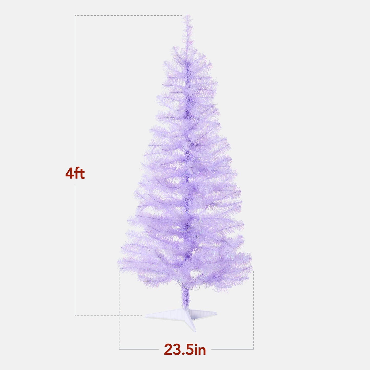 Pre Lit Colorful Mini Spruce Christmas Tree with LED Lights 4ft