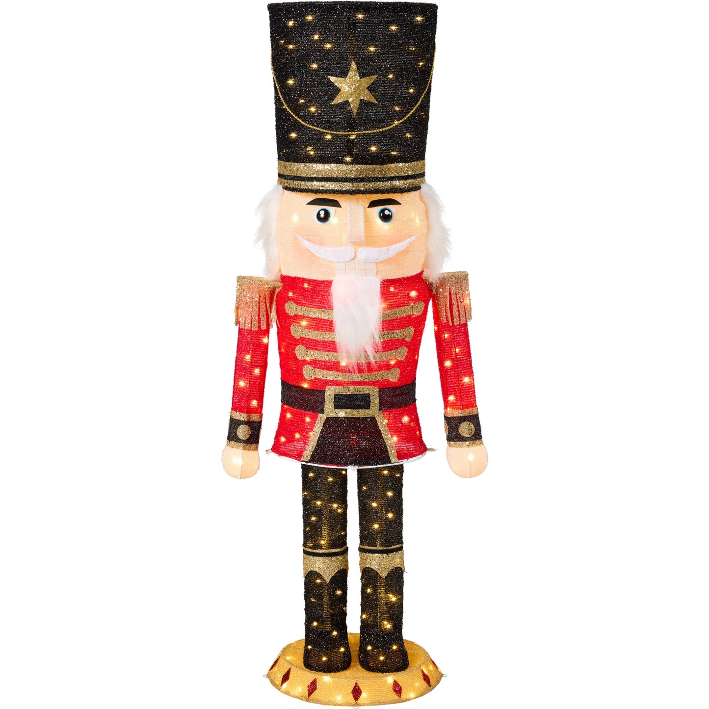5ft Lighted Pop-Up Christmas Nutcracker with 150 LED Lights