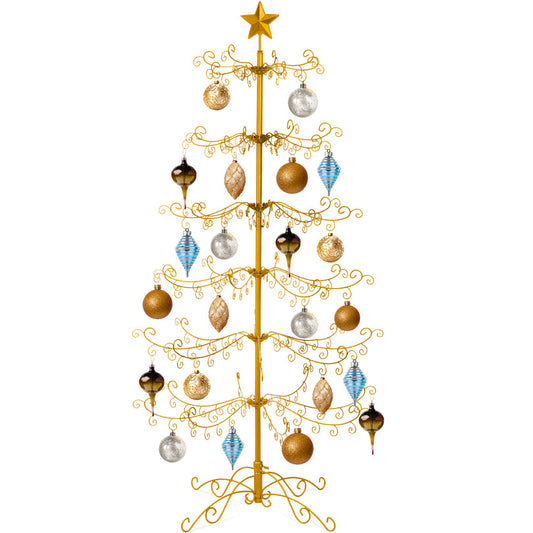 6Ft Wrought Iron Christmas Tree Ornament Display Stand