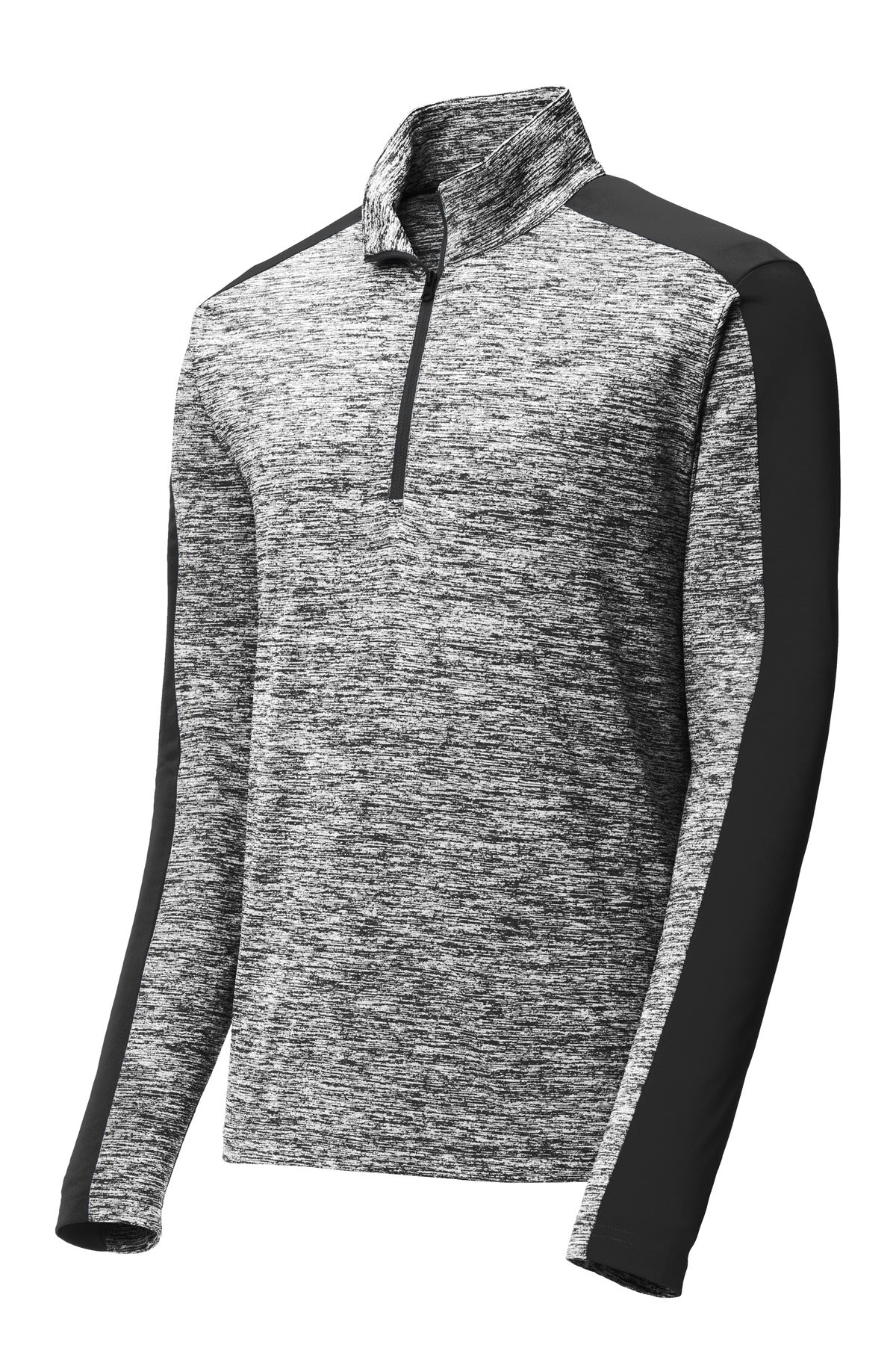 Sport-Tek® PosiCharge® Electric Heather Colorblock 1/4-Zip Pullover. ST397