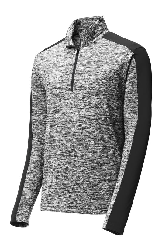 Sport-Tek® PosiCharge® Electric Heather Colorblock 1/4-Zip Pullover. ST397