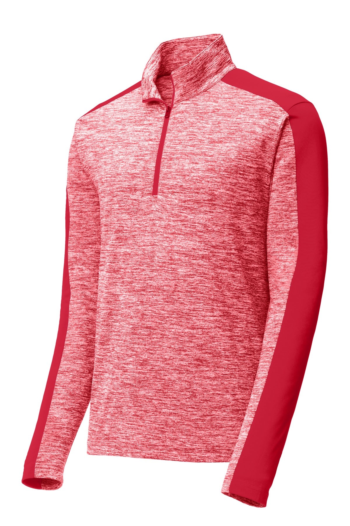 Sport-Tek® PosiCharge® Electric Heather Colorblock 1/4-Zip Pullover. ST397