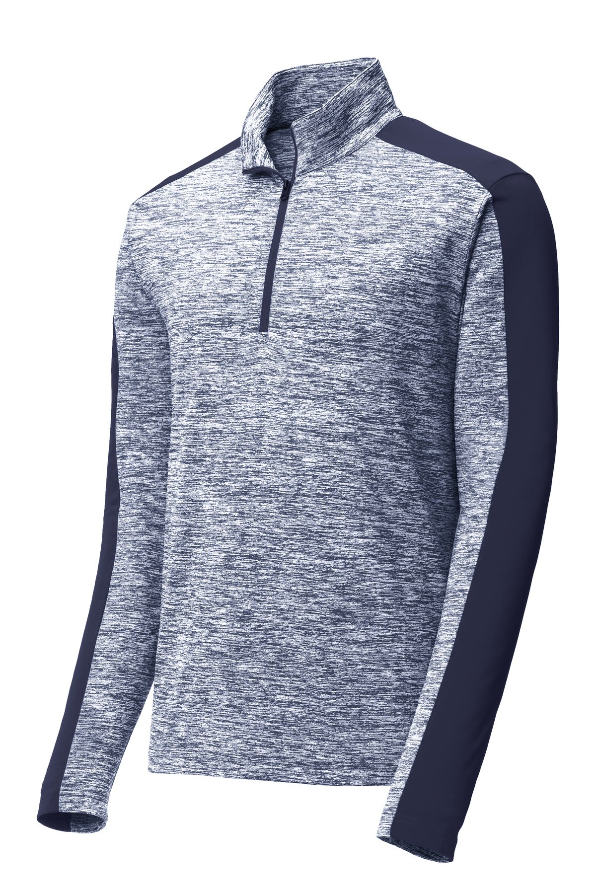 Sport-Tek® PosiCharge® Electric Heather Colorblock 1/4-Zip Pullover. ST397