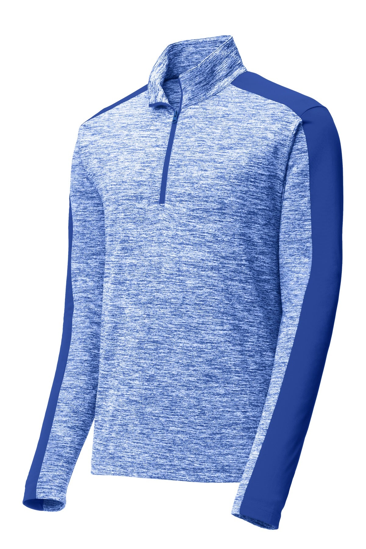 Sport-Tek® PosiCharge® Electric Heather Colorblock 1/4-Zip Pullover. ST397