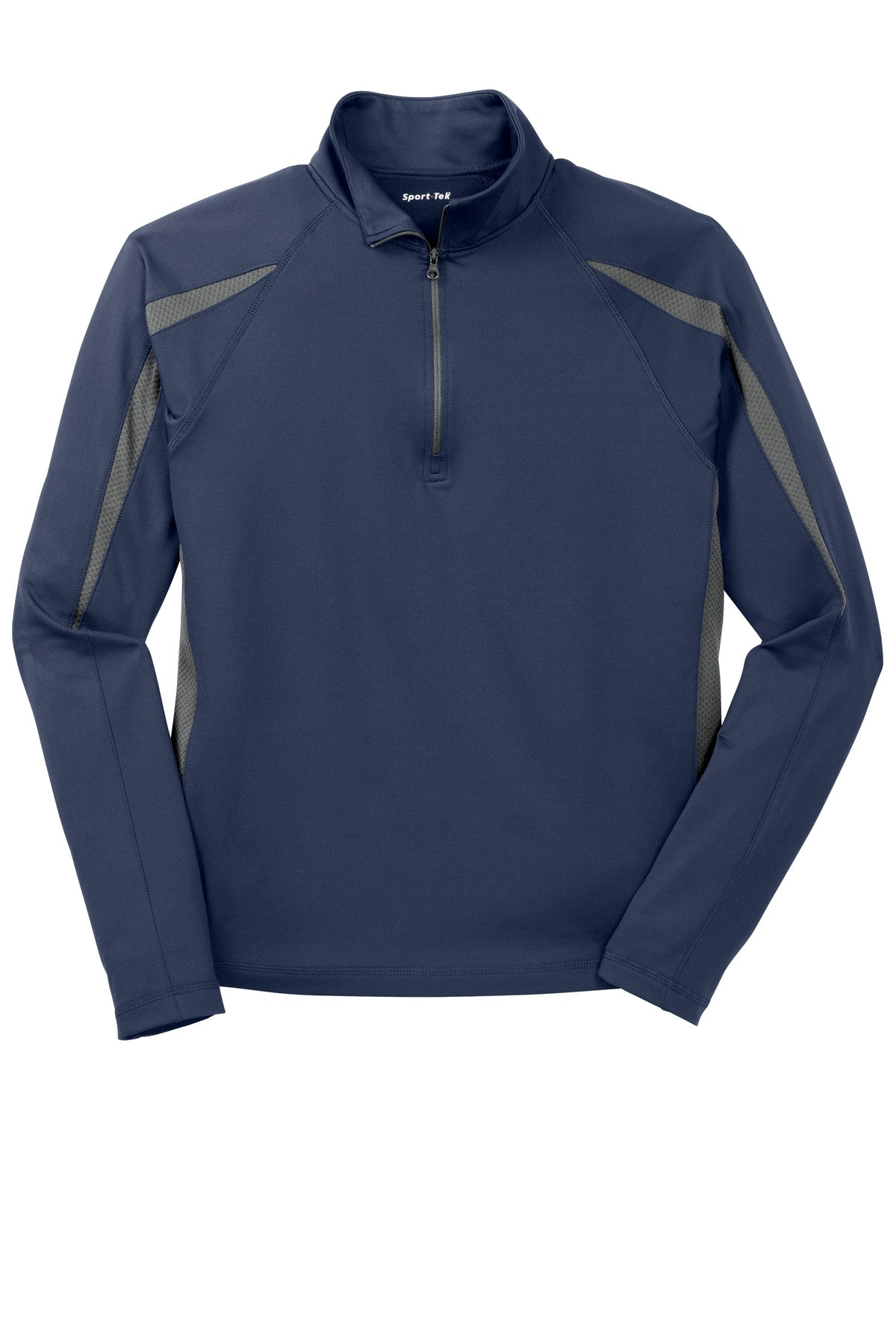 Sport-Tek® Sport-Wick® Stretch 1/2-Zip Colorblock Pullover. ST851
