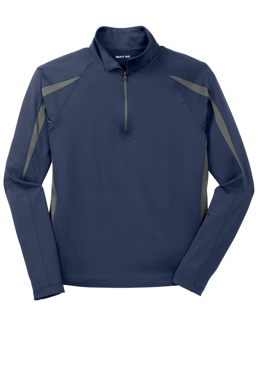 Sport-Tek® Sport-Wick® Stretch 1/2-Zip Colorblock Pullover. ST851