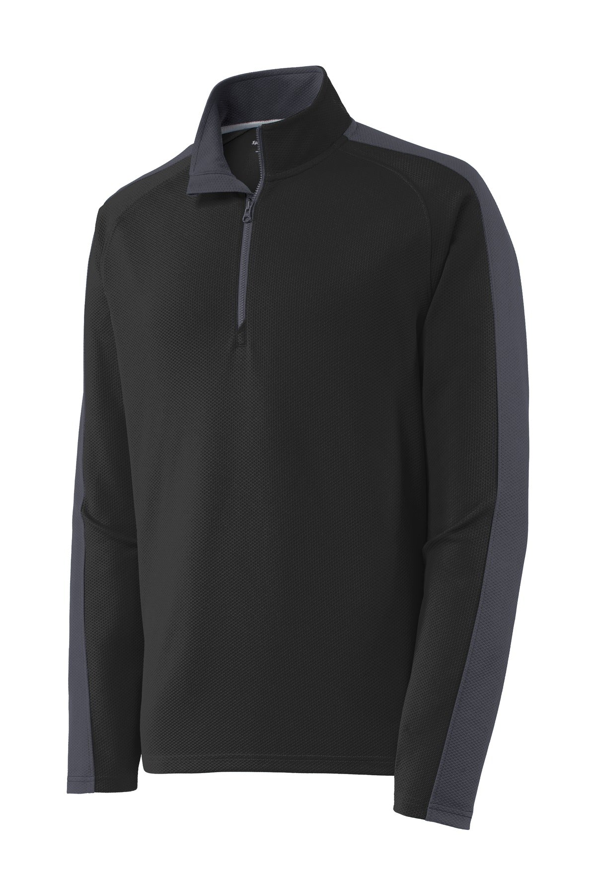 Sport-Tek® Sport-Wick® Textured Colorblock 1/4-Zip Pullover. ST861
