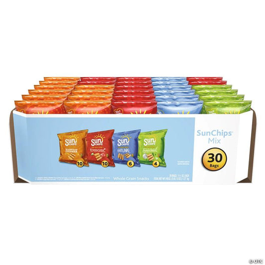 SUNCHIPS Multigrain Chips Variety Mix, 1.5 oz, 30 Count