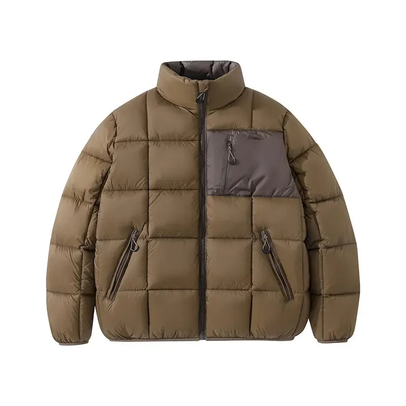 Winter Warm Men Jacket Coats Outdoor Leisure Parka Cotton-Padded Men's Pure Cotton Slim Warm Coat High Quality Street Parka Men