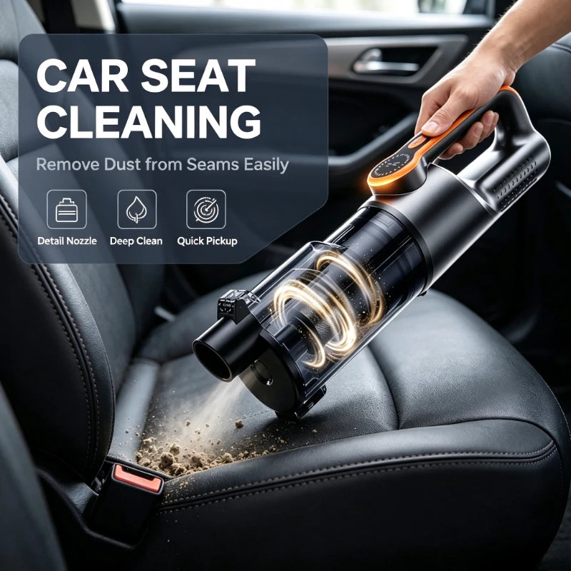 LED Lighting Multifunction Cordless Handheld Car Vacuum Rechargeable Mini Wireless Vacuum Cleaner For Home Auto