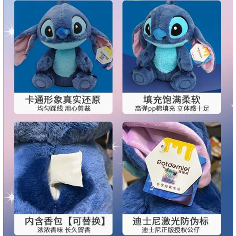 Genuine Disney Stitch 25-30CM Plush Toy Anime Lilo & Stitch Stuffed Toys Kawaii Cartoon Cute Pillow Doll Toys Kids Birthday Gift