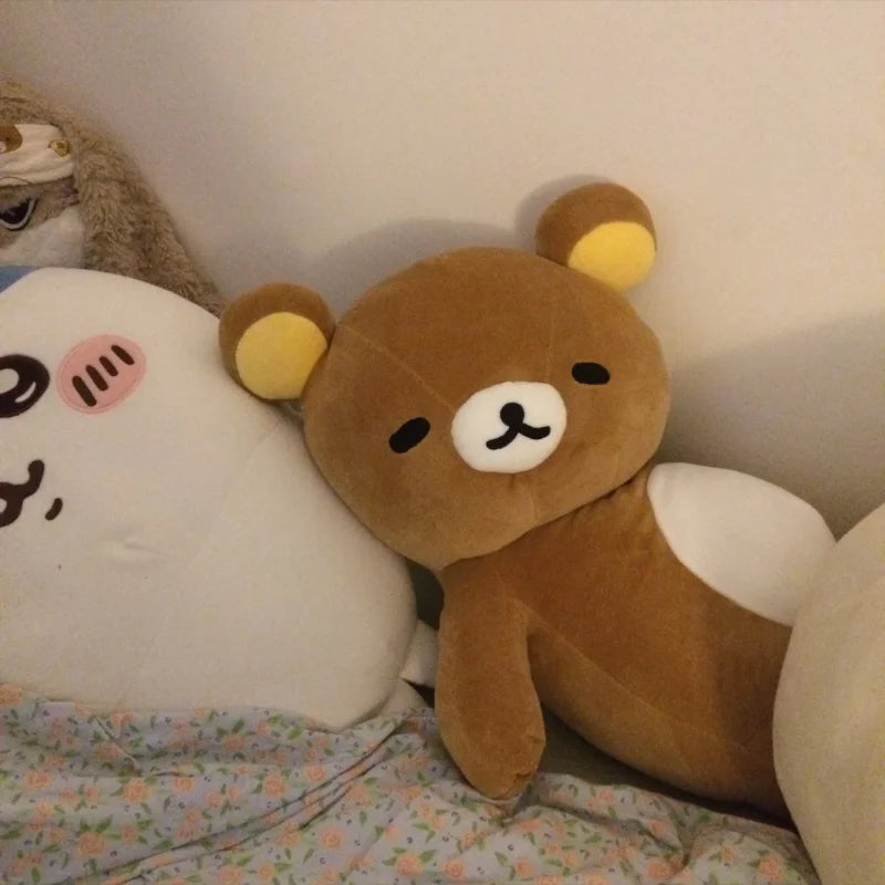 Rilakkuma Plush Pillow Cute Animal Bear Stuffed Doll Kuma Plushies Cushion Kawaii Room Deocr Toys Car Backrest Gift for Kids