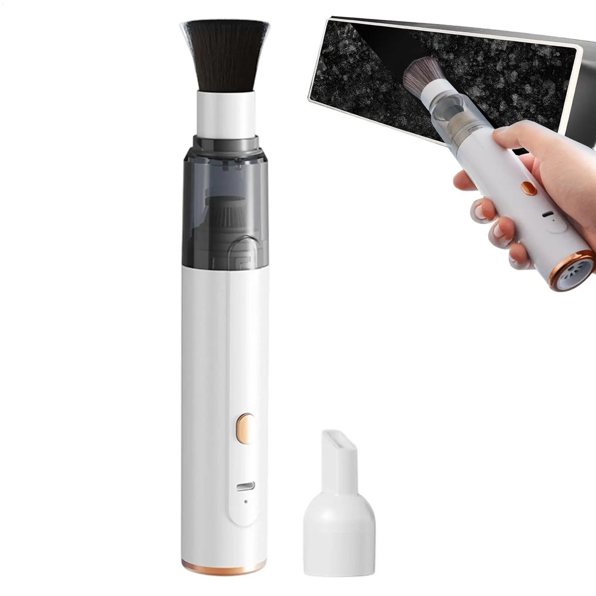 Cordless Car Vacuum Detachable TypeC Charging Mini Handheld Coffee Ground Dust Vacuum Cleaner For Coffee Bar Use