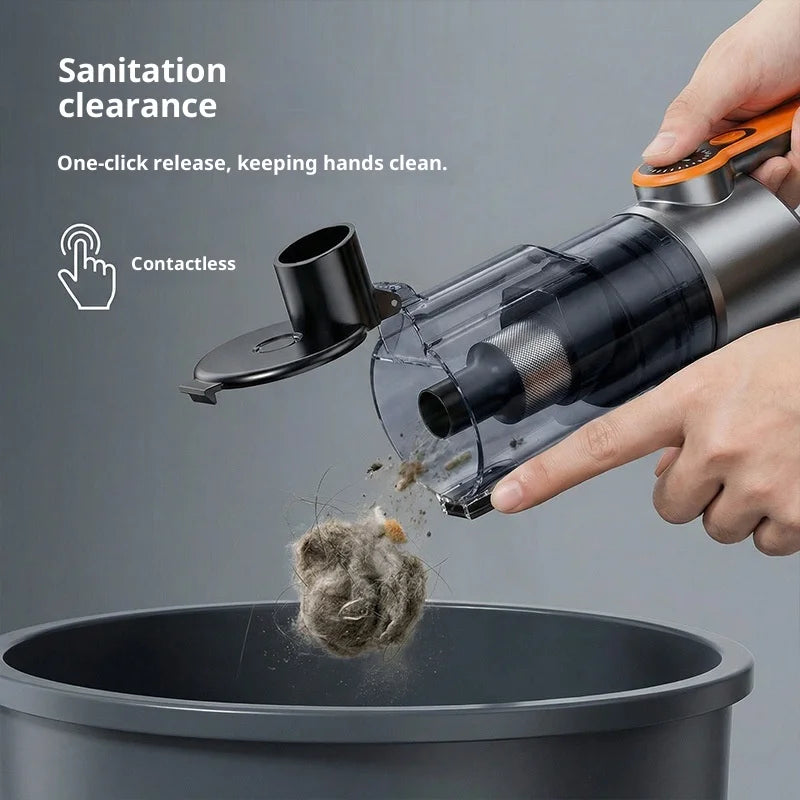 LED Lighting Multifunction Cordless Handheld Car Vacuum Rechargeable Mini Wireless Vacuum Cleaner For Home Auto