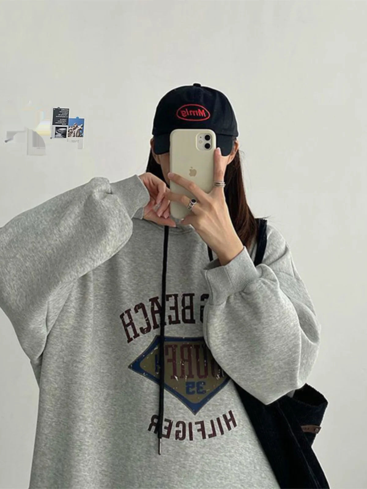plus Size Women's Fleece Lined Hoodie Dress Conceal Meat Lazy Style Loose Autumn Winter Long Sleeve mid Length a Line Dress