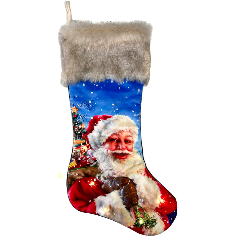Santa LED Stocking