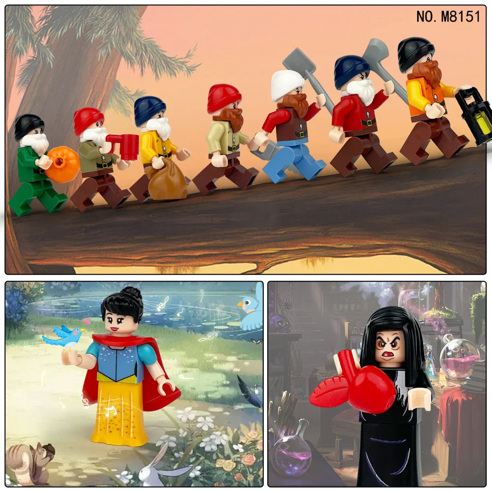 Children's Building Blocks Toy Mini Figure Humanoid Dolls Cartoon Character Birthday Gift Educational Playset for Kids