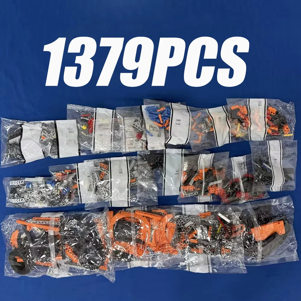 NEW Technical 1379PCS Group Pickup Truck Racing Car Compatible Model Vehicle Decorative Car Construction Toys Gifts Boys Adults