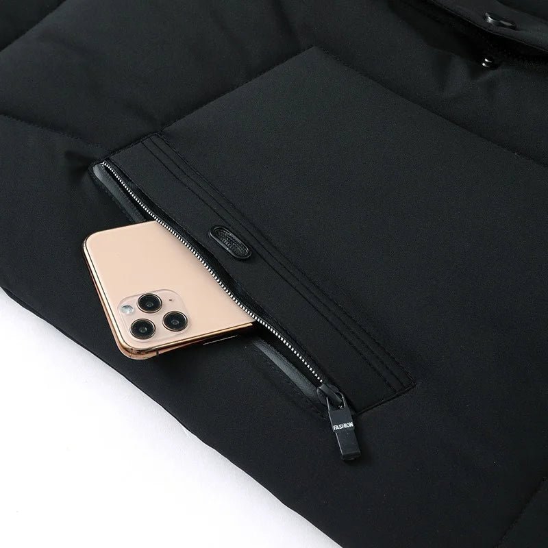 Hot Winter Duck Down Coats Men Hooded Long Puffer Jackets Unisex Casual Parkas Quality Couples Outdoor Windproof Warm Jackets