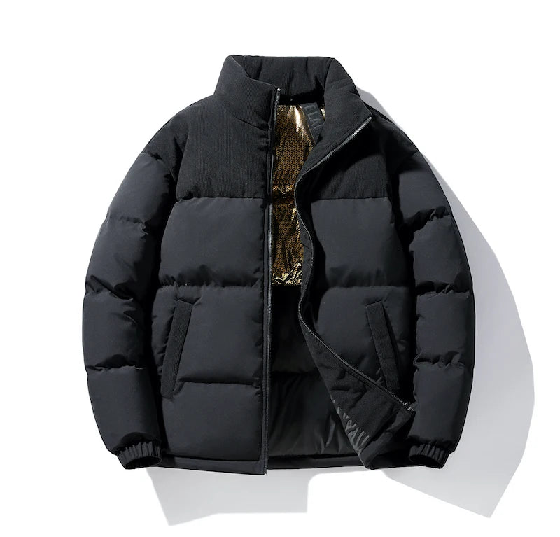 Winter New Arrived Men Solid Color Parka High Quality Brand Men's Stand Collar Warm Thick Jacket Coat Male Fashion Casual Parka