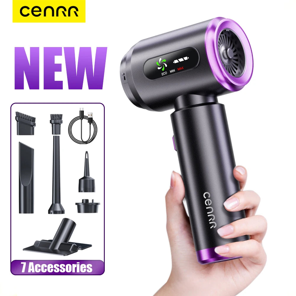 CENRR Mini Car Vacuum Cleaner Cordless Powerful Wireless Cleaner Cleaning for Car Machine HandHeld Portable Car Vacuum Cleaners