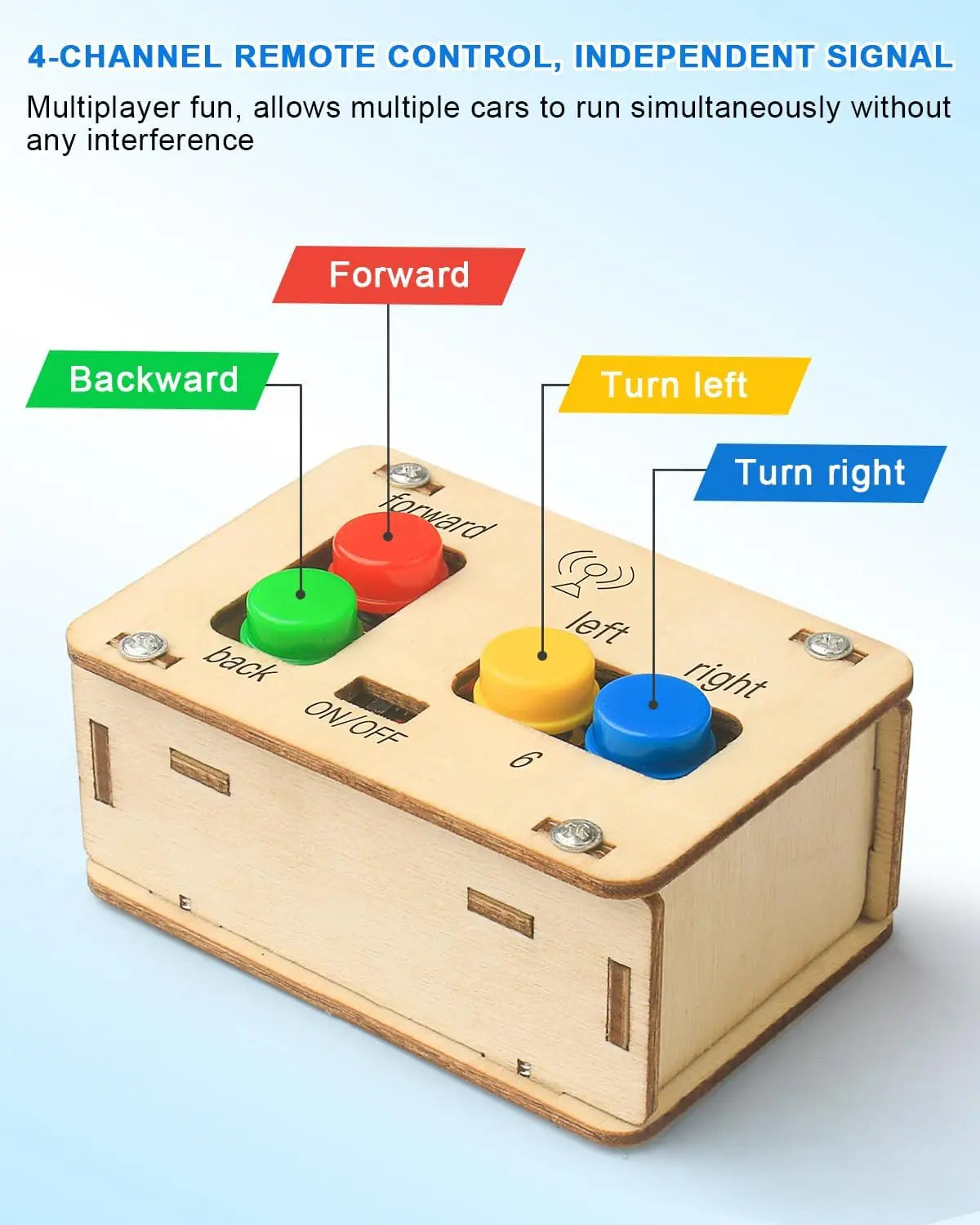 DIY Wooden Remote Control Car Building Kit for Kids STEM Educational Science Experiment Toy Wireless RC Racing Car Model Toys