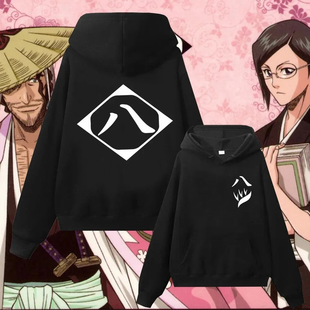Hot Anime Bleach Zaraki Kenpachi Kusajishi Yachiru Clothes Men Women Casual Hoodies Prevalent Streetwear Harajuku Sweatshirt