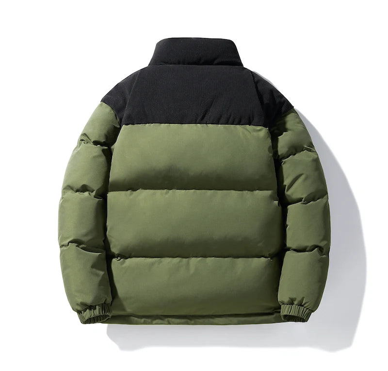 Winter New Arrived Men Solid Color Parka High Quality Brand Men's Stand Collar Warm Thick Jacket Coat Male Fashion Casual Parka
