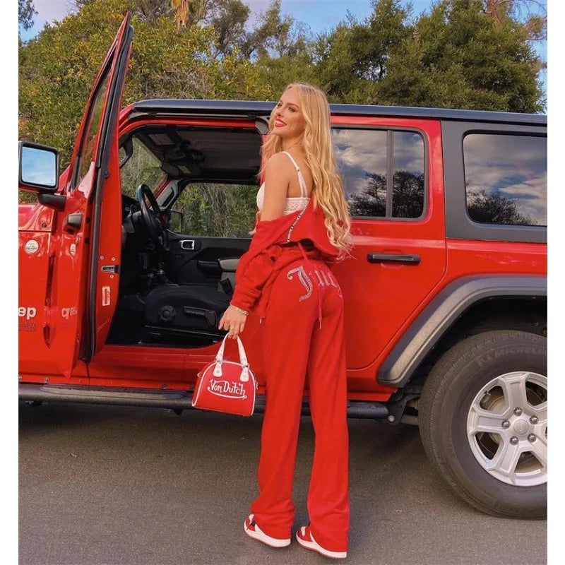 2pcs/set Women's Autumn Winter Hooded Jogging Set Comfortable Long Sleeve Coat and Pants Casual Two-Piece Sweatsuit for Running