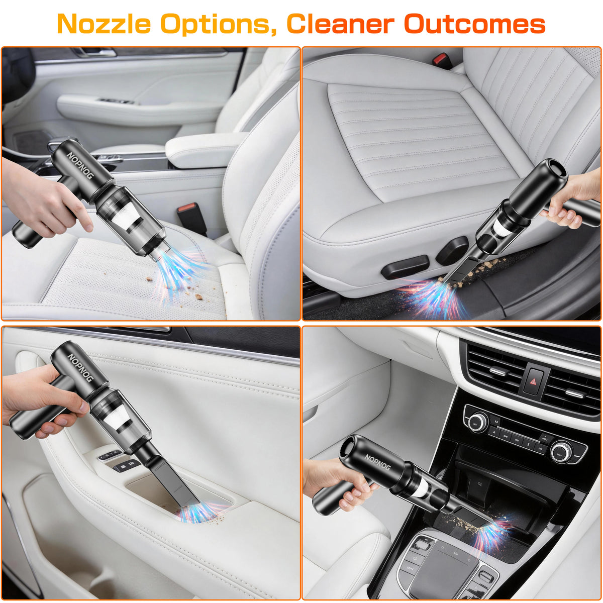 Car Vacuum Cleaner Air Duster Electric Dust Collector Air Blower Turbo Fan Cleaning Tools Hair Dryer Auto Accessories for Home Outdoors Camping Truck RV Trailer Universal