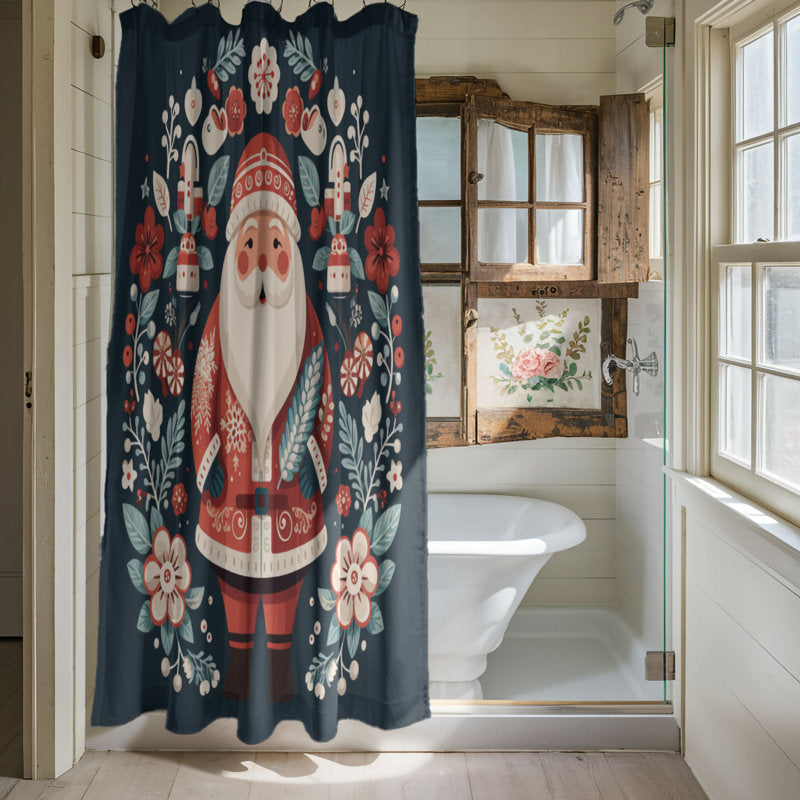 Scandinavian Yuletide - 1 Piece Standard Shower Curtain