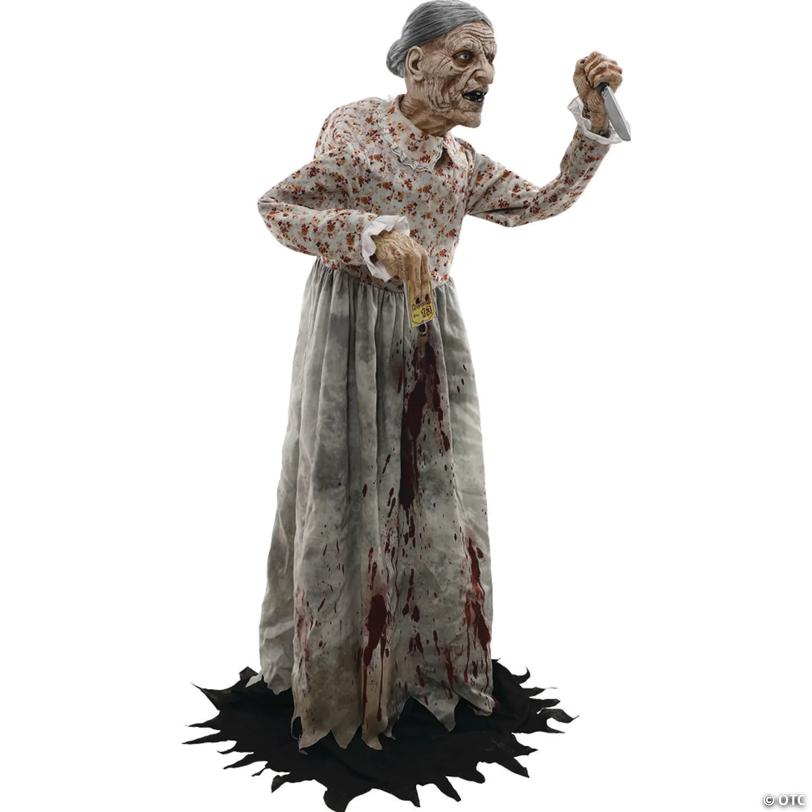 Scary Granny Halloween Decoration