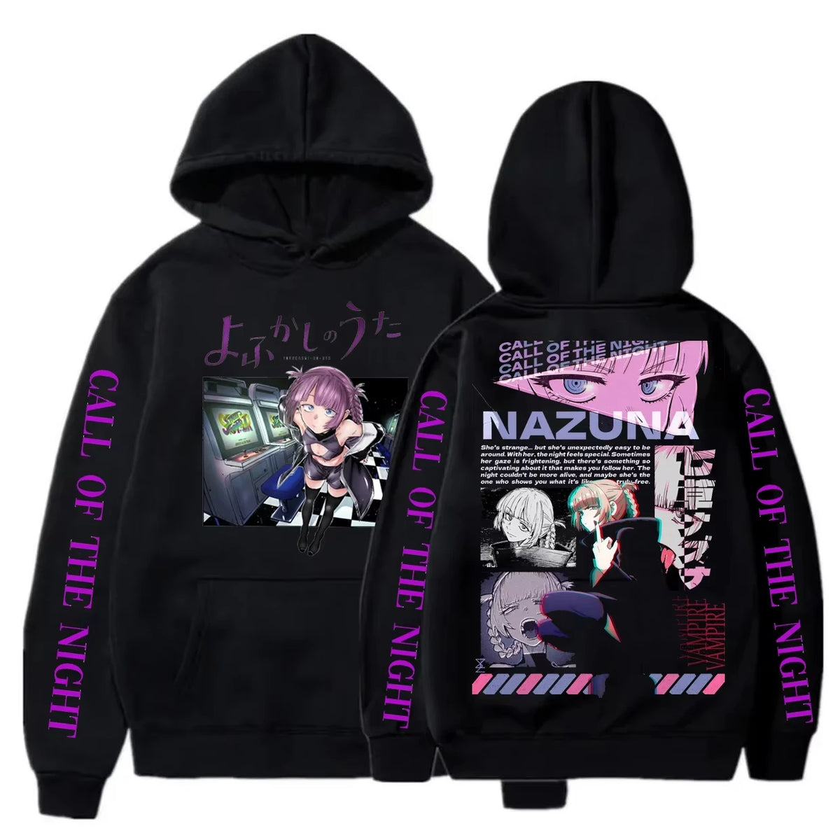 CALL OF THE NIGHT sweatshirt Sports Graphic Oversized Unisex hoodies Fashion Hip Hop Street Trendy Fleece warm Casual Breathable
