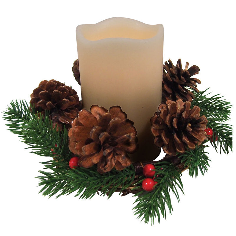 Christmas Tree Scented Tumbler Candle with Ceramic Holder