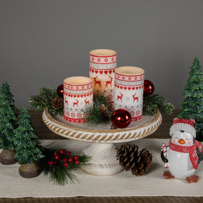Pine / Christmas Tree Scented Jar Candle with Ceramic Holder