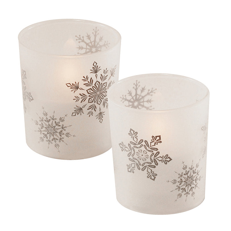Unscented Flameless Candle with Glass Holder