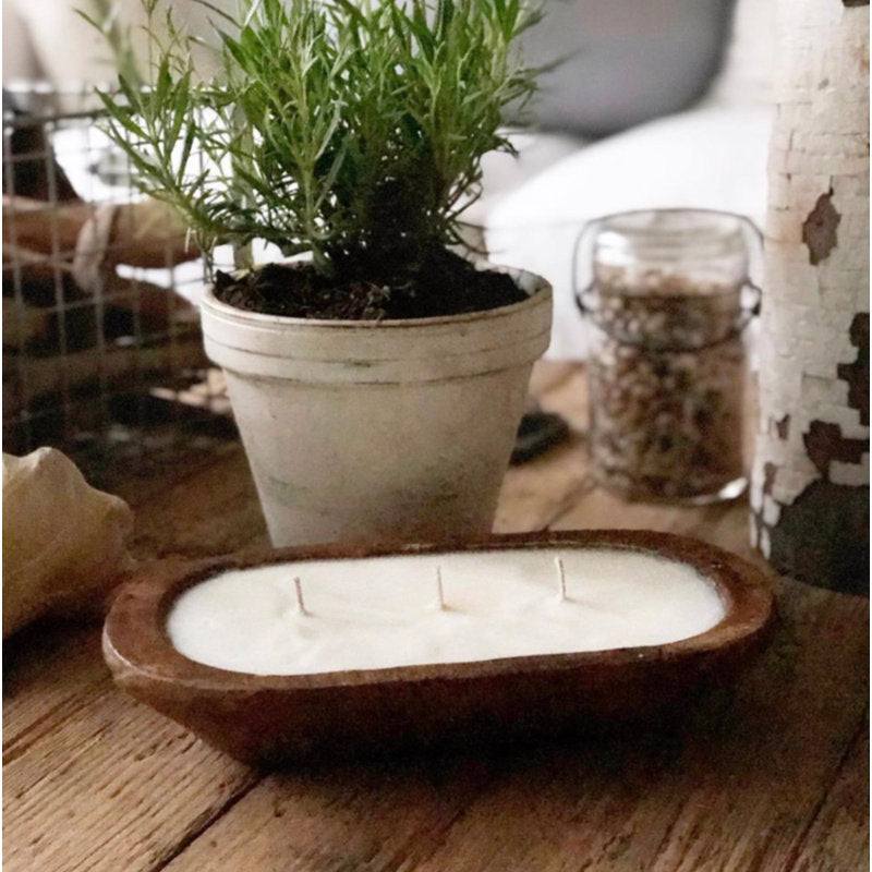 Woodland Chateau Scented Designer Candle with Wood Holder