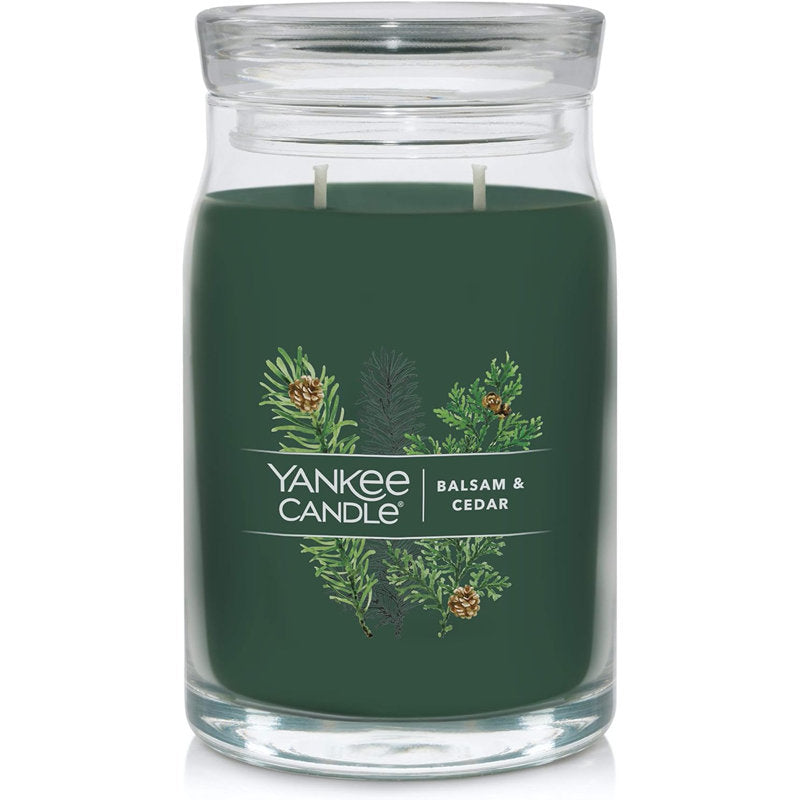 Balsam & Cedar Scented Jar Candle